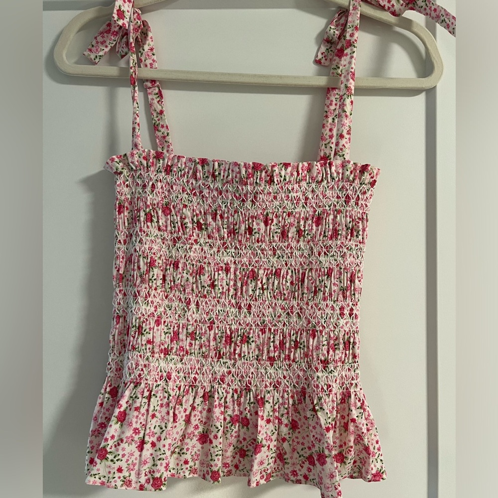 Likely Smocked Peplum Top